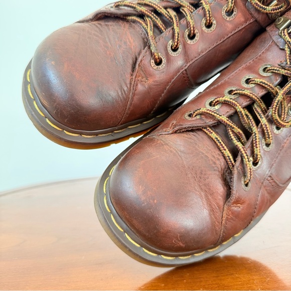 Vintage Dr. Martens Toren Brown Leather Platform Oxford Shoes | US 12 - Picture 5 of 9